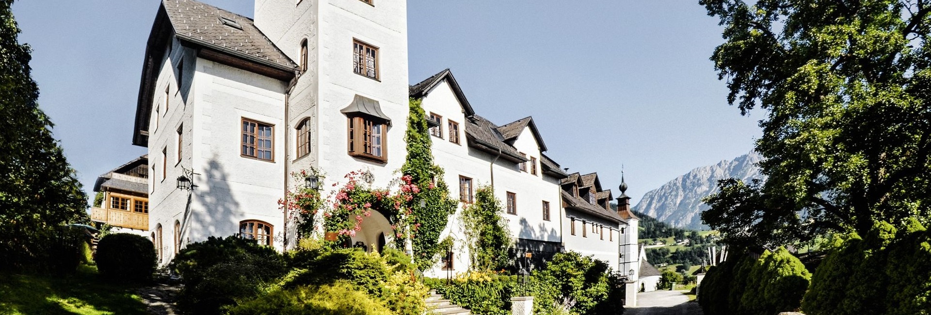Hotel Schloss Thannegg in summer, Styria, Austria