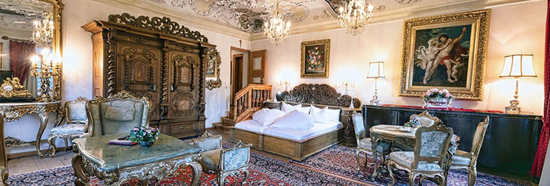 Opulent interieur of Hotel Schloss Fernsteinsee in Tyrol