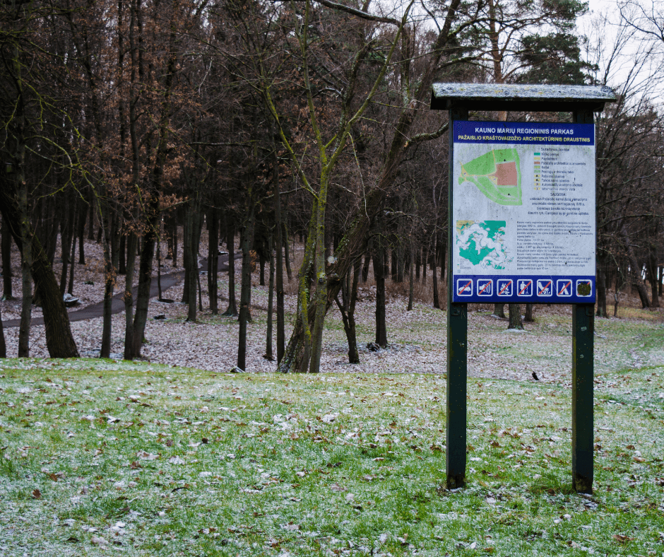 Kaunas Lagoon Regional Park - entrance