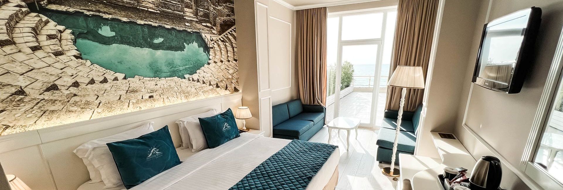 Room at luxury Adriatik Hotel in Durres, Albania