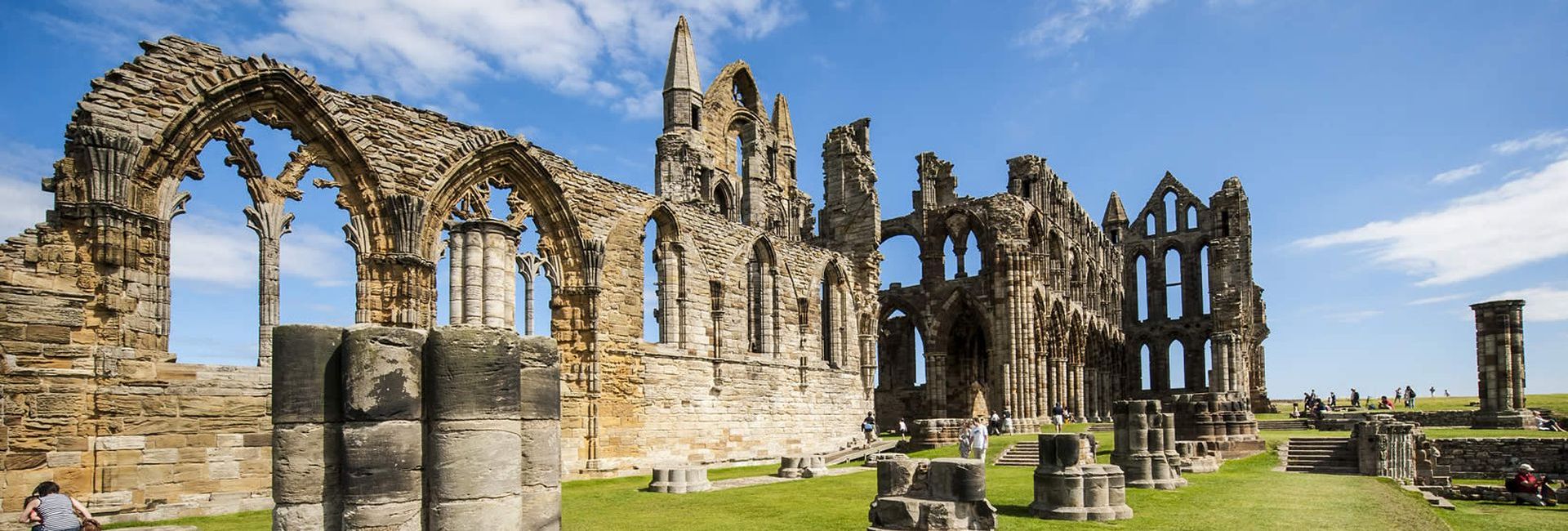 Ruins of the Whitby Abbey in North Yorkshire