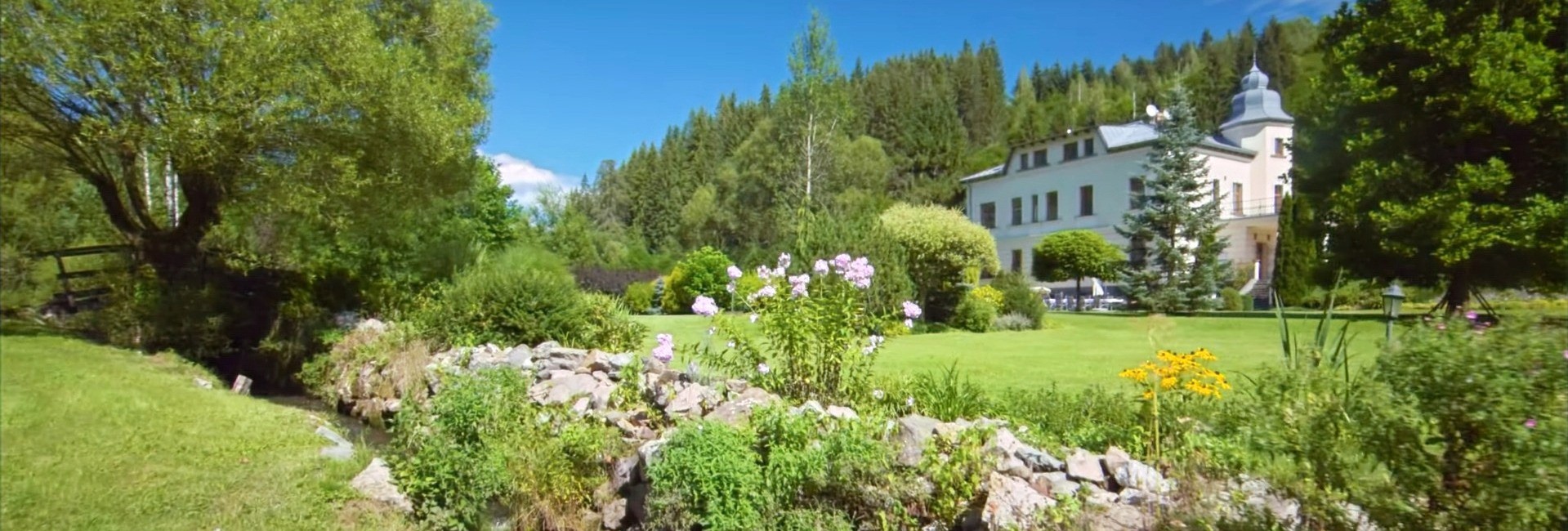 Photo of Villa Andrassy in Podbrezova,Slovakia from the garden