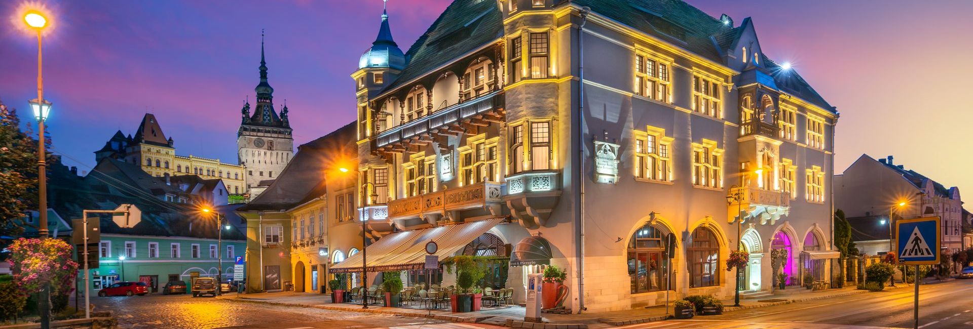 Exterior of Heritage Boutique Hotel in Sighisoara, Romania