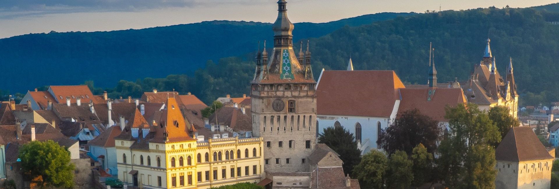 Sighisoara_c_Heritage-Boutique-Hotel View of Sighisoara, town in Transylvania, Romania