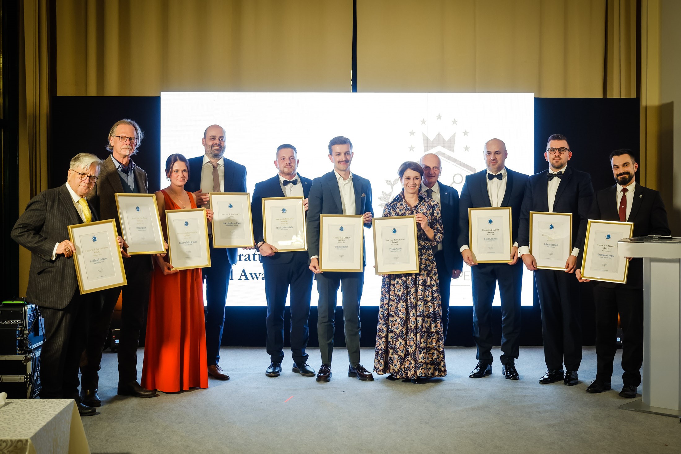 All Heritage Award Winners 2025 with their certificates (c) Photo Nemes Róbert