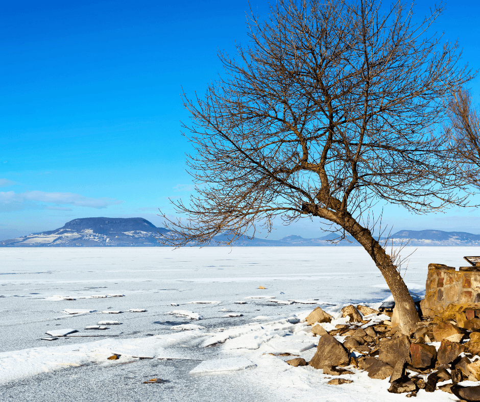 Lake Balaton winter